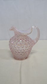 Fenton Hobnail Pink Opalescent Pitcher