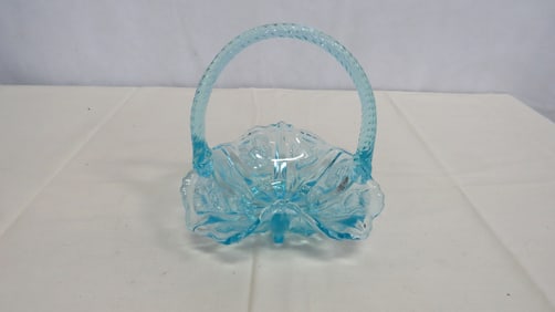 Fenton Blue Topaz Inverted Thistle Basket