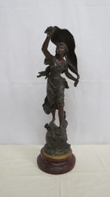 Original Bruchon French Spelter Sculpture Twilight