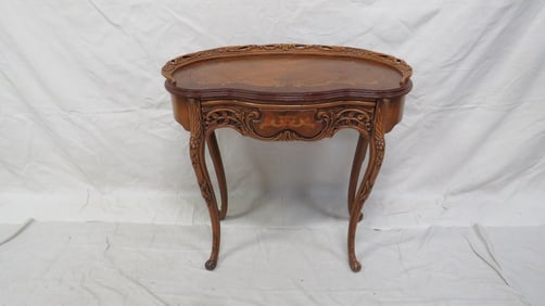 Antique Walnut Inlaid French Desk