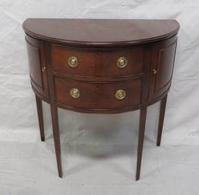 Baker Historic Charleston Demilune Console Cabinet