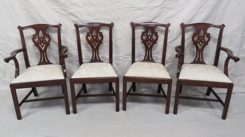 Four Henkel Harris Mahogany Dining Chairs