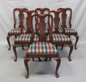 Henkel Harris Six Wild Black Cherry Dining Chairs