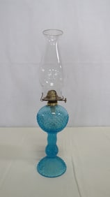 Vintage Westmoreland English Hobnail Oil Lamp