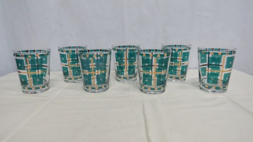 MCM Fran Taylor Gay Fad Atomic Barware Glasses