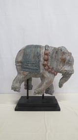 Large Rustic Elephant Statue