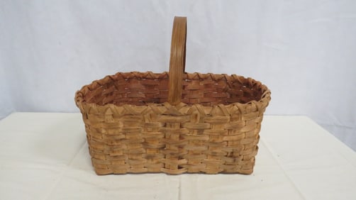Vintage Appalachian Split Oak Gathering Basket