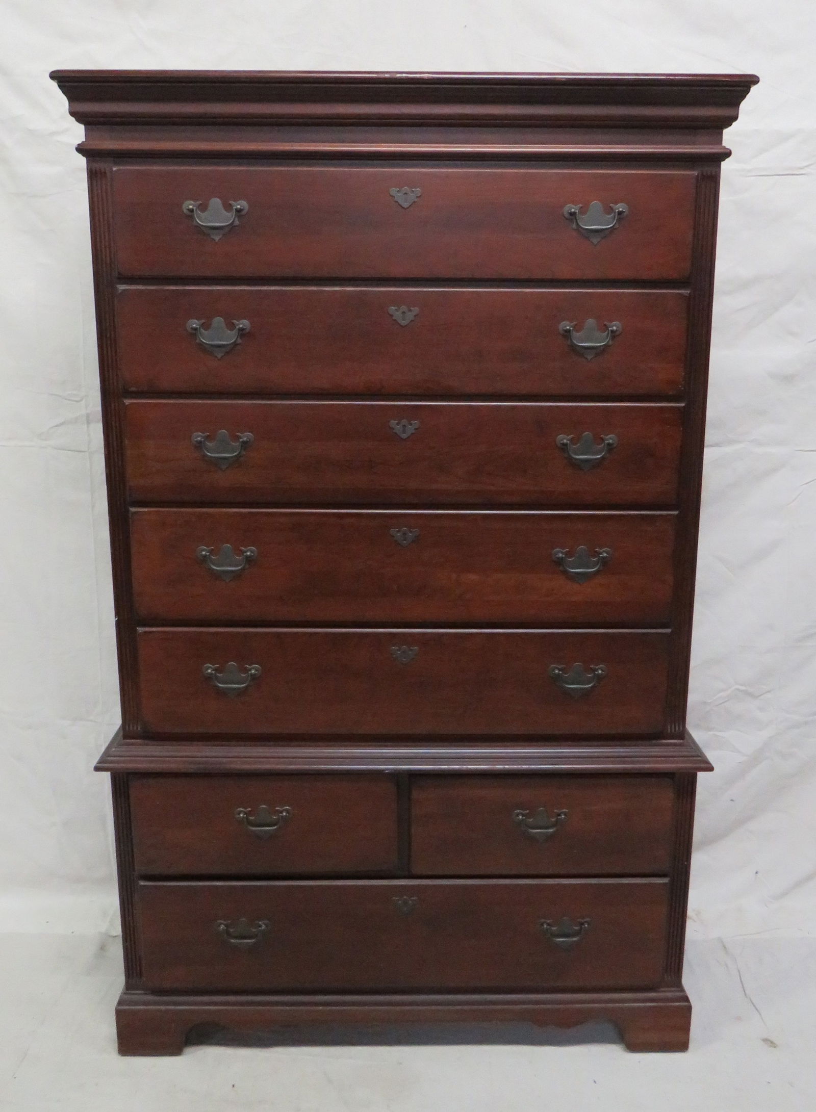 Traditional Cherry Chest on Chest (1 of 2)