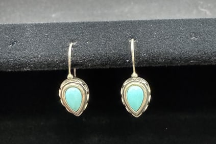Sterling Silver Turquoise Earrings