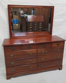 Traditional Cherry Dresser with Mirror