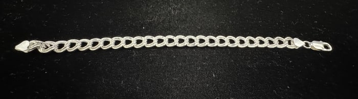 Sterling Silver 8" Double Link Bracelet
