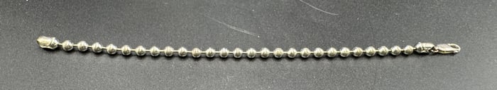 Italian Sterling Silver Beaded Bracelet