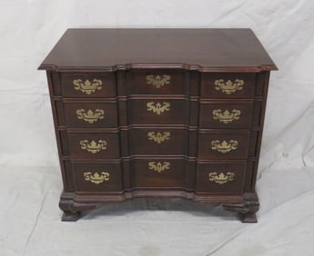 Vintage Ethan Allen Georgian Block Front Chest