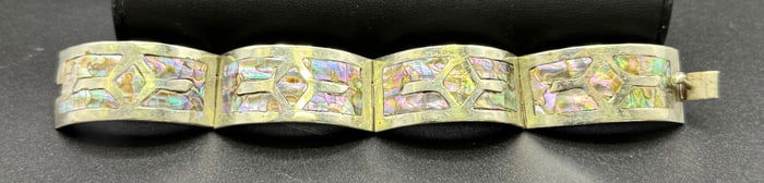 Sterling Silver Abalone Bracelet