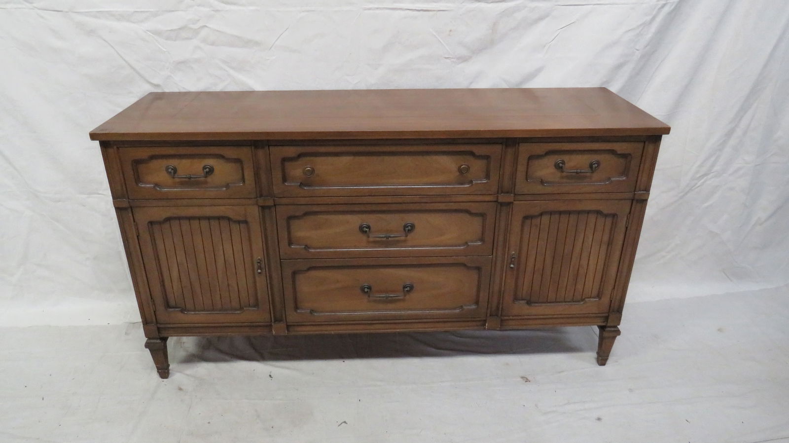 Vintage Regency Sideboard: Vintage Regency Sideboard in good condition, Dovetailed Drawers, 33''H x 60.5''W x 18.5''D