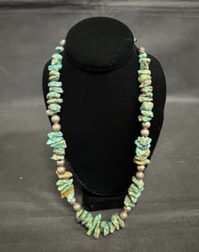 Vintage Native American Turquoise Necklace