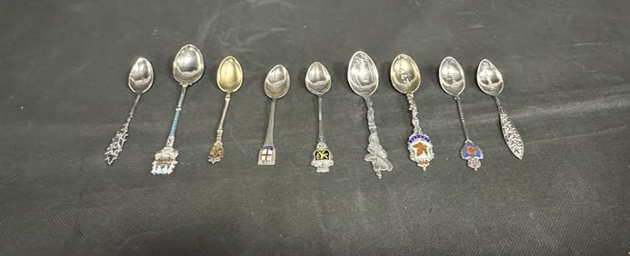 Collection of Sterling Silver Collectors Spoons