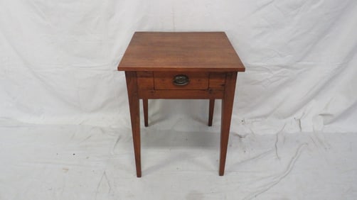 19th C. Primitive One Drawer Stand