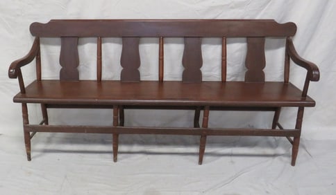 Antique Primitive Railroad Bench