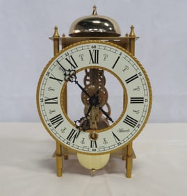 Vintage Hermle Lahr Skeleton Mantle Clock