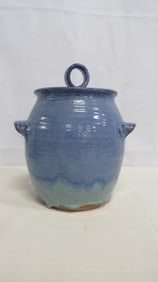 Vintage Studio Art Pottery Large Covered Jar