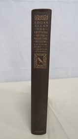 1925 Book 1st Edition Edgar Allen Poe Letters