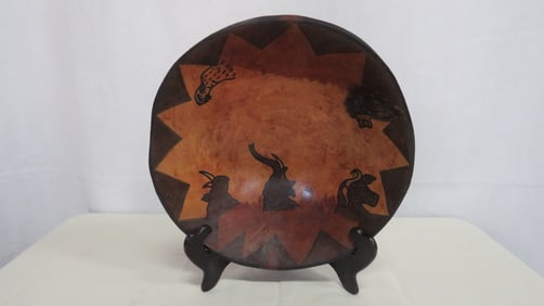 Vintage Hand Made African Wooden Bowl