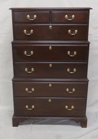 Vintage Harden Georgian Triple Chest on Chest