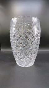 Vintage 12" Crystal Pineapple Diamond Cut Vase