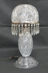 Vintage Cut Glass Lamp