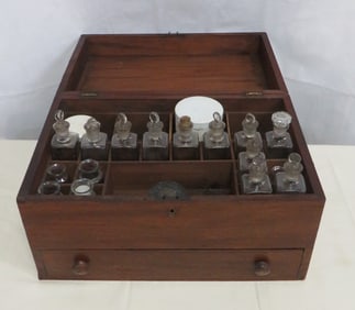 Antique Mahogany Apothecary Chest