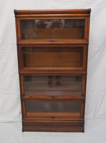 19th C. Globe Wernicke Oak Barrister Bookcase
