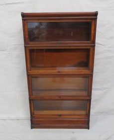 19th C. Globe Wernicke Oak Barrister Bookcase