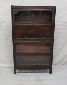 Antique Lundstrom Barrister Bookcase with Desk