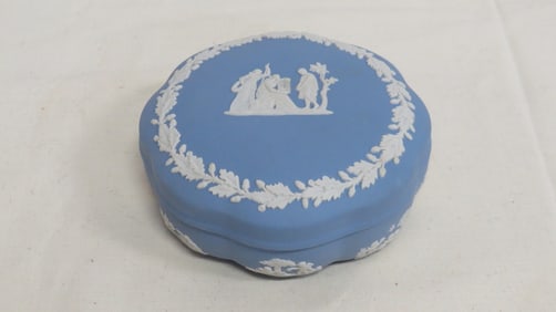 Wedgwood Blue Jasperware Trinket Box