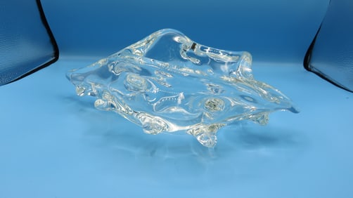 Mid Century Zanetti Murano Art Glass Shell Bowl