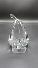Baccarat Crystal Pear Sculpture Thomas Bastide