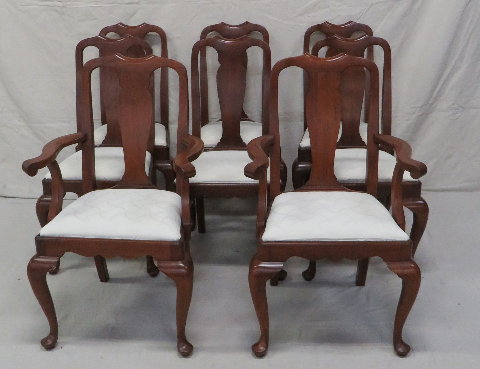 Set of Eight Henkel Harris Cherry Dining Chairs (1 of 4)