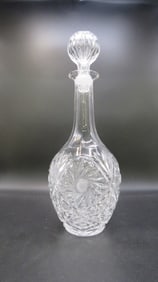 Vintage Crystal Pinwheel Pattern Decanter