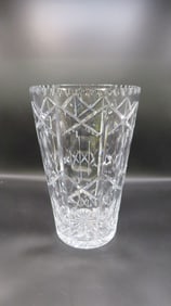 Vintage Large 12" Bohemian Crystal Vase