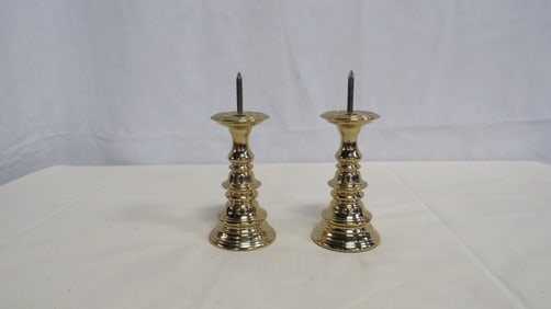 Virginia Metalcrafters CW Spiked Candlesticks