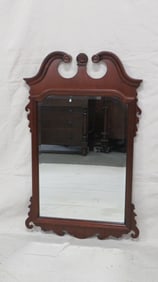 Vintage Link Taylor Mahogany Beveled Mirror