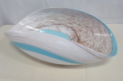 Cartoccio Nika Folded Yalos Murano Glass Bowl