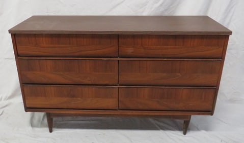 Mid Century Modern Walnut Dresser