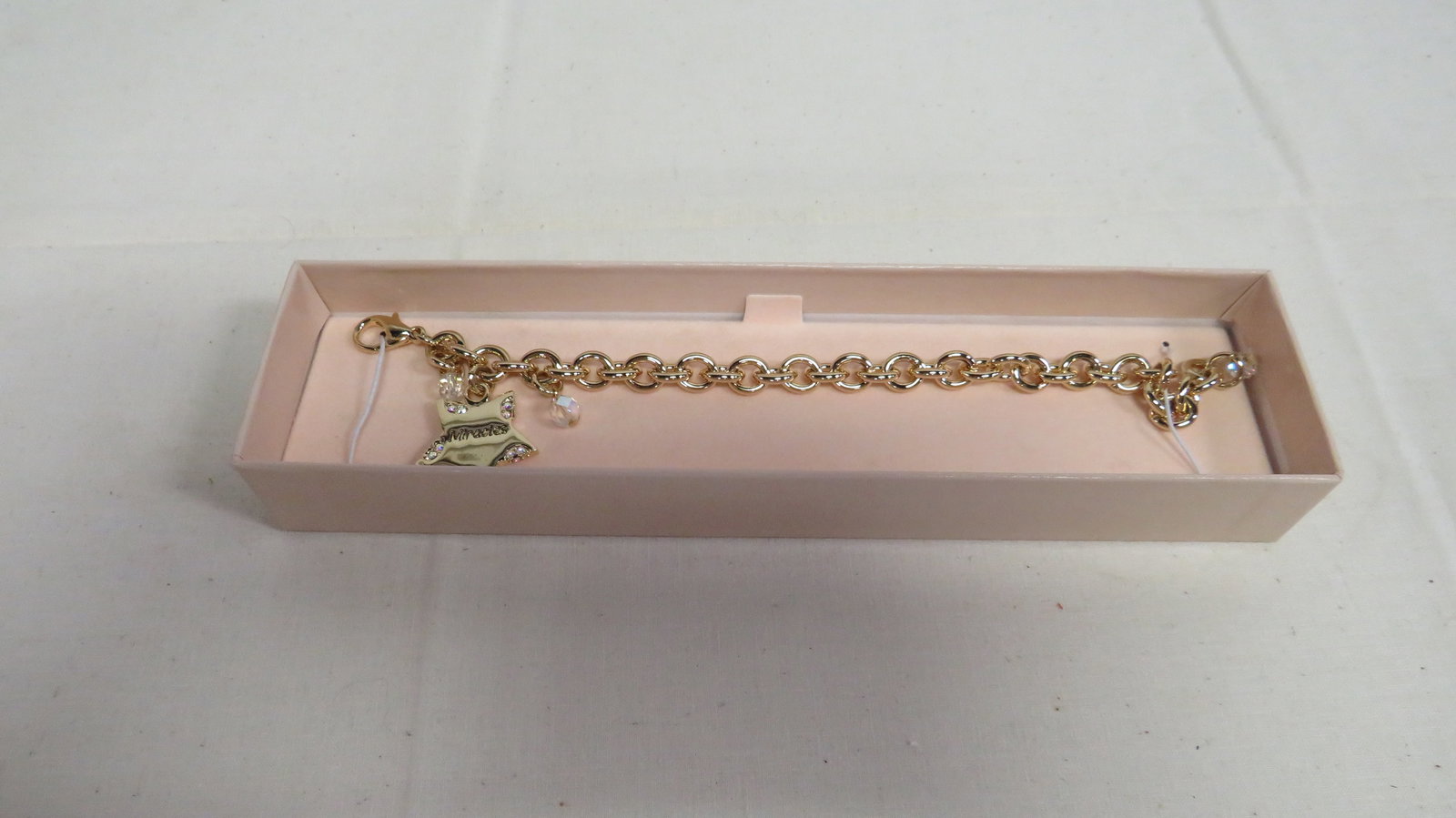 Kirks Folly "Expect Miracles" Charm Bracelet: Kirks Folly "Expect Miracles" Charm Bracelet in new condition. 8"L
