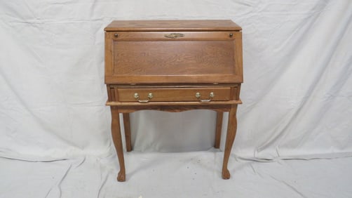 Vintage Oak Drop Front Desk