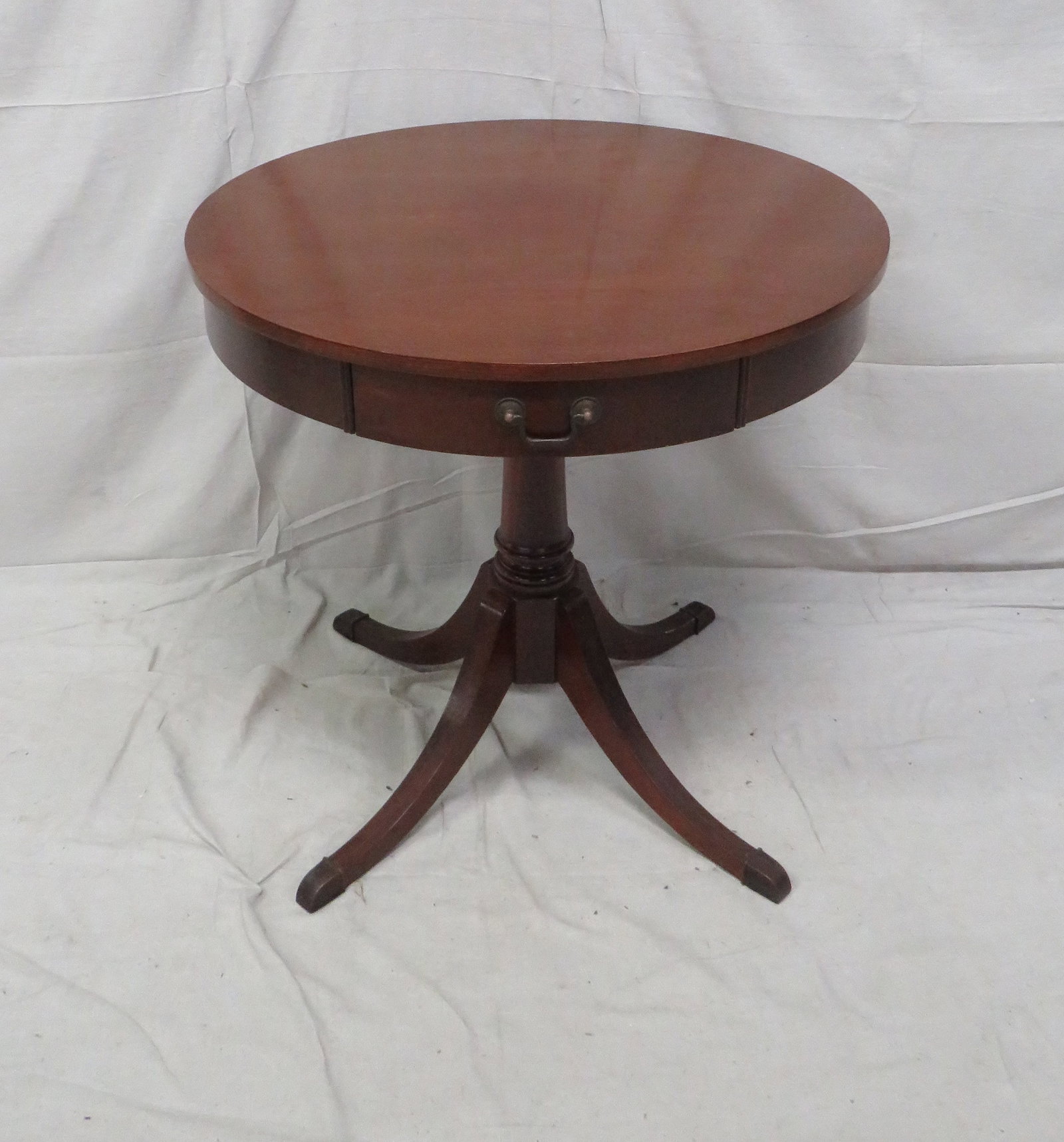 Antique Mersman Mahogany Drum Center Table (1 of 4)