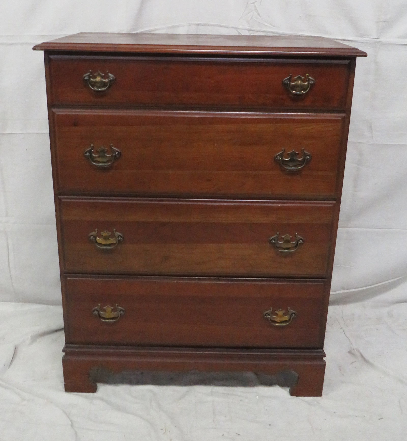 Vintage Solid Cherry Chest (1 of 4)