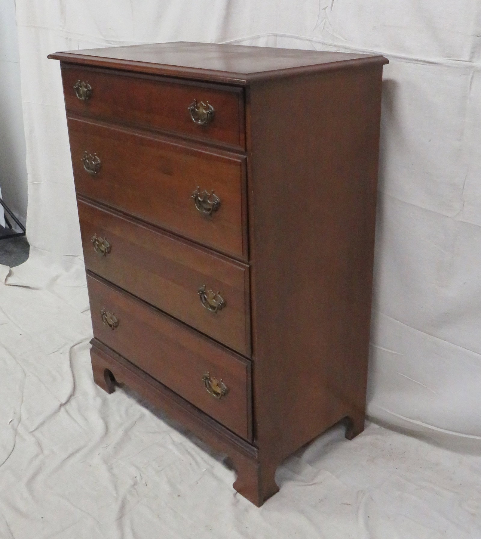 Vintage Solid Cherry Chest - 2