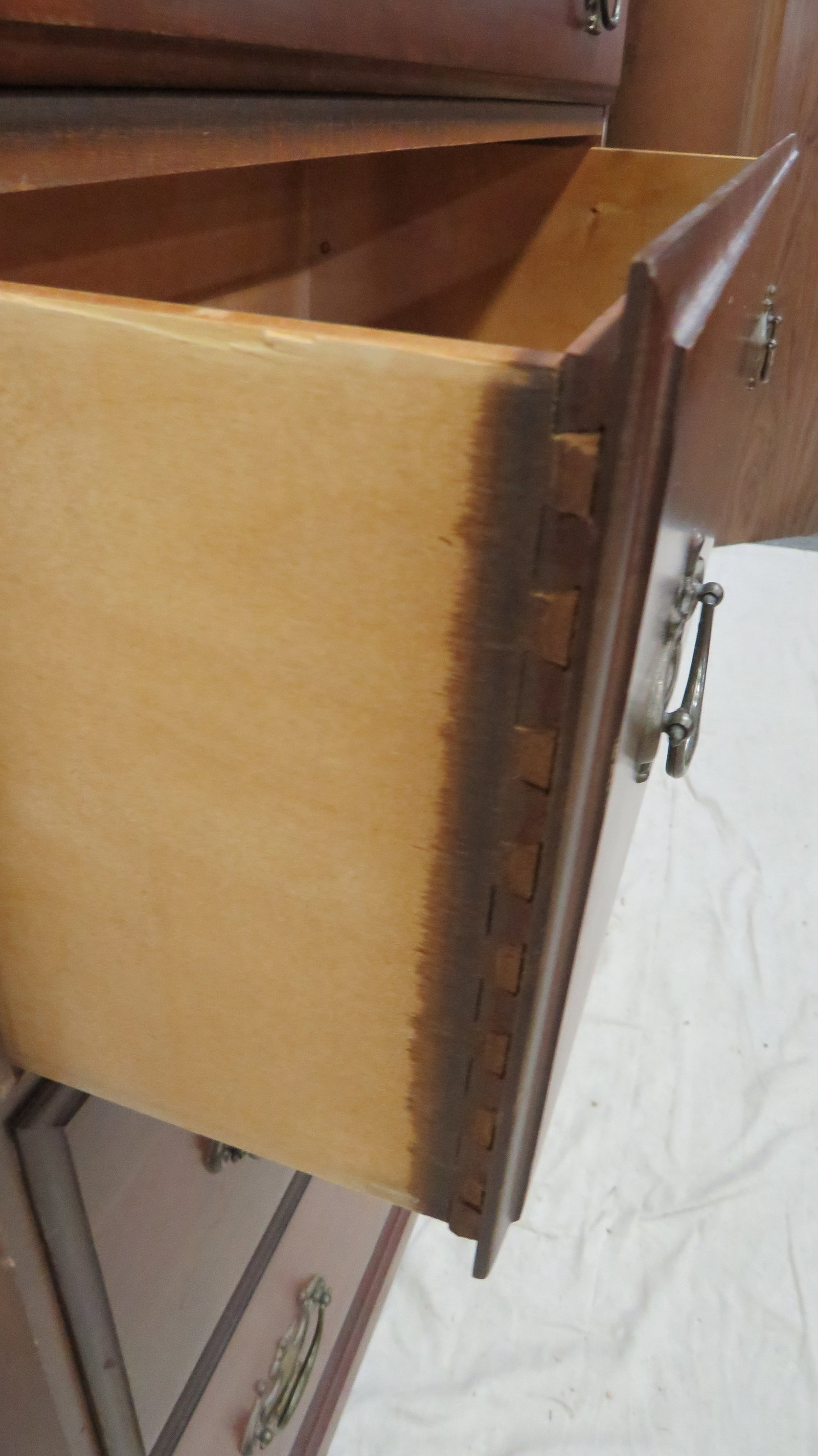 Vintage Solid Cherry Chest - 4